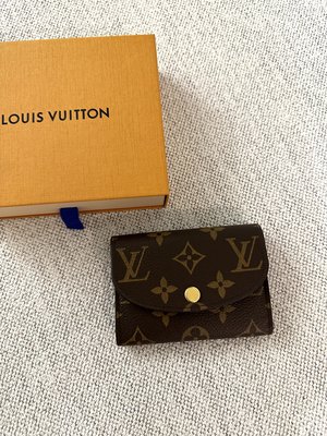 LV 全新真品 經典 老花 拉鍊設計 小卡包 鈔票夾 卡片夾 小錢包 零錢包  付 盒 套 購證