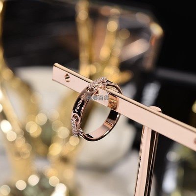 下殺-鈦鋼鍍玫瑰金色食指戒指女款韓版戒子指環潮人流行網紅裝飾品滿299出貨