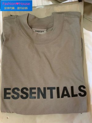 『Fashion❤House』【全新】Essentials 限定Cement 水泥灰色 長tee 長袖T恤 T-shirt Fear of God fog