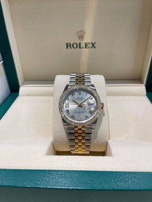 ROLEX  勞力士 Oyster Perpetual Datejust 36 126283RBR 奢華鑽圈 紀念型錶帶