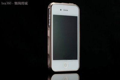 最新 iPhone4/4s imatch 烤漆金屬邊框 香檳金[118441]