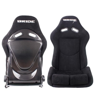 現貨汽車配件零件汽車改裝配件BRIDE真碳纖維安全座椅大號