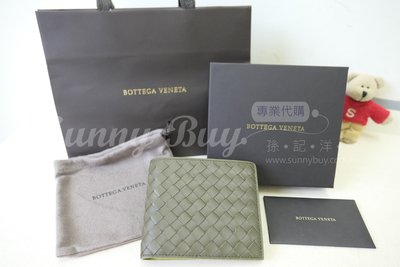 【Sunny Buy精品館】◎現貨◎ Bottega Veneta 綠色真皮 經典短夾