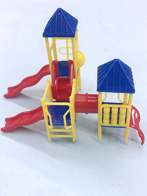 建筑沙盤模型材料模型游樂場公園廣場娛樂設施兒童滑梯溜梯健身~半島鐵盒