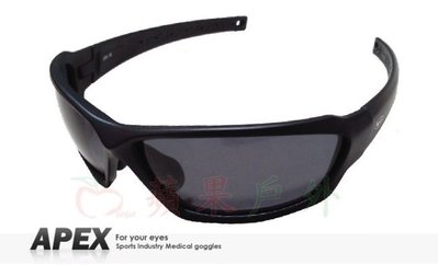 【APEX】J86 黑 polarized 抗UV400 寶麗來偏光鏡片 運動型 太陽眼鏡 附原廠盒擦布