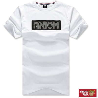 【AMERO】台灣製造 純棉布料 男裝圓領短袖T恤 美式風格印花 鉚釘 情侶裝 有大尺碼2L:白.黑.米灰(編號3c2)