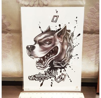 【萌古屋】鬣狗手臂大圖 - 男女防水紋身貼紙刺青貼紙TH-145