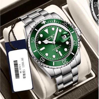 現貨男士手錶腕錶機械錶男錶全自動瑞士高檔錶 綠水鬼機械錶 運動男士手錶防水