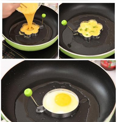 創意造型煎蛋模具/早餐煎蛋器/圓形花形煎蛋模/飯糰模具