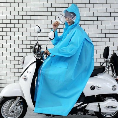 大童雨衣女男電動車雙帽檐全身防暴雨背包自行車成人學生步行雨披