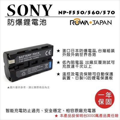 無敵兔@樂華 FOR Sony NP-F550 560 570相機電池 鋰電池 防爆 原廠充電器可充 保固一年