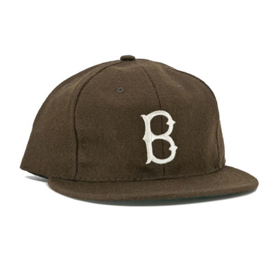 全新 現貨 Ebbets field flannels Brown 羊毛 老帽 棒球帽 調節式 復古 街頭 經典 咖啡