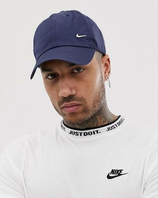【KA】Nike Metal Swoosh Cap 金屬勾 老帽 藍色 現貨 彎帽