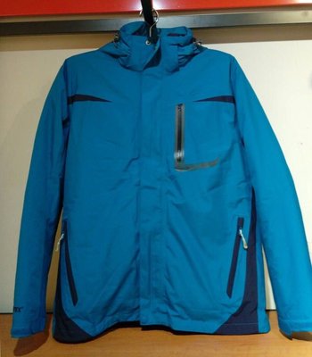 歐都納 6折 男款 GORETEX 男防水外套 登山外套 內裏羽絨外套 兩件式外套 尺寸：L號