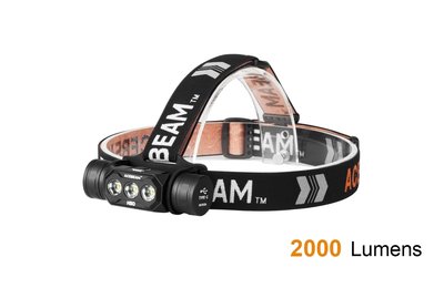 【電筒王 江子翠捷運3號出口】ACEBEAM H50 2000流明 最遠射程209米 三燈獨立 USB直充 18650
