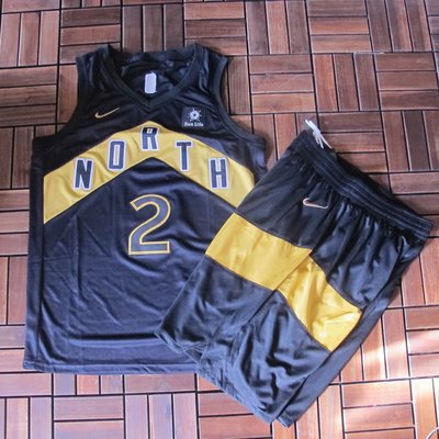 NBA球衣暴龍隊#2號球衣  LEONARD  倫納德 城市版 黑色套裝