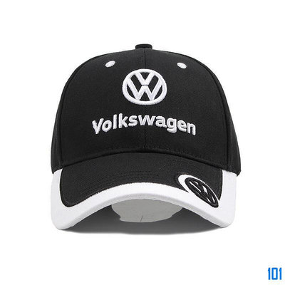 街頭集市【】VW 福斯Golf Lupo Polo 大眾帽子汽車棒球帽男春夏戶外運動帽 F1車標刺繡禮品帽