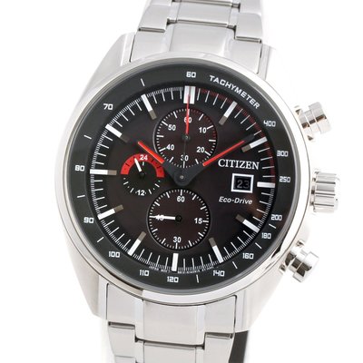 CITIZEN CA0590-58E 星辰錶 手錶 44mm 光動能 灰色面盤 三眼計時 男錶女錶