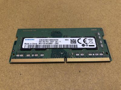 【揪CP】三星 Samsung DDR4 8GB PC4-2400T-SA1-11 1RX8 NB筆電記憶體 1.2V