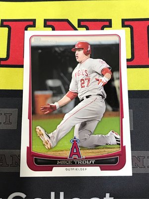 MIKE TROUT 2012 BOWMAN 2nd YEAR CARD W/ROOKIE STATS
