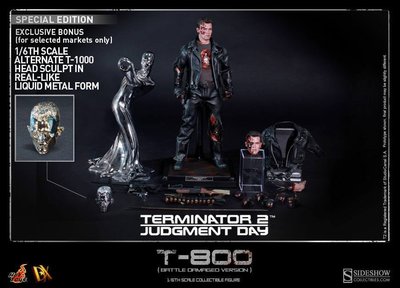 全新 Hot Toys MMS152 1/6 特別版 戰損版 Terminator 2 魔鬼終結者2 T-800