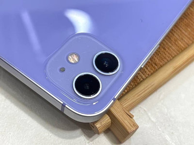 iPhone 12 128G 紫 電池85% 邊框顏色有褪色 有盒裝有配件