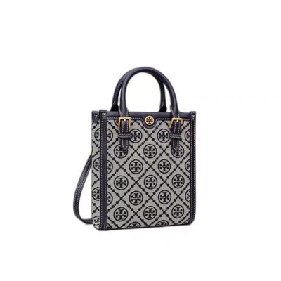 現貨熱銷-大牌潮款現貨美國Outlet正品代購 TORY BURCH TB Monogram 老花單肩手提斜挎包琴譜包