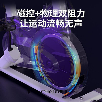健身車小米有品磁控智能動感單車家用超靜音小型室內單車健身自行車健身運動單車