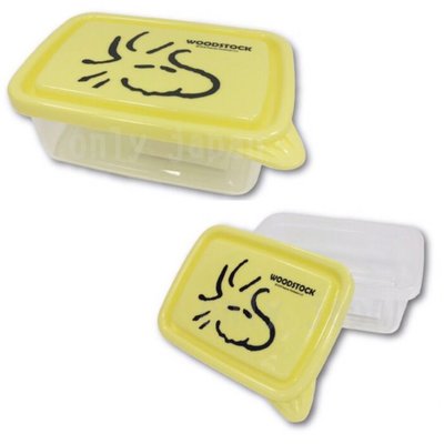 JP購✿18122800002 塑膠保鮮盒L 塔克鳥 史努比 snoopy 便當盒 收納盒 保鮮盒 水果盒 餐盒 飯盒