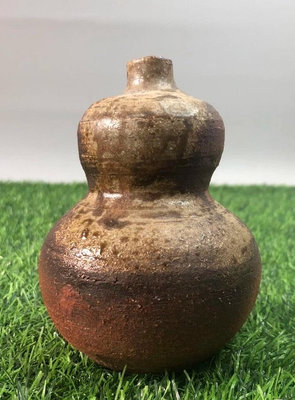 日本 信樂燒 名家手作 瓢型花瓶