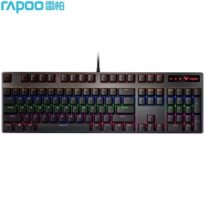 現貨 機械鍵盤雷柏V500PRO有線機械鍵盤游戲專用電競吃雞黑茶青紅軸104鍵單混光