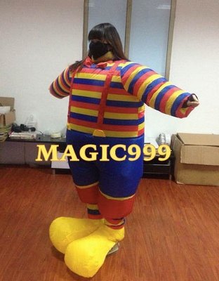 [MAGIC 999]整人玩具~派對 舞會 特殊妝扮 搞笑 小丑 服 小醜 裝 胖嘟嘟 充氣 服裝 特賣只要849NT