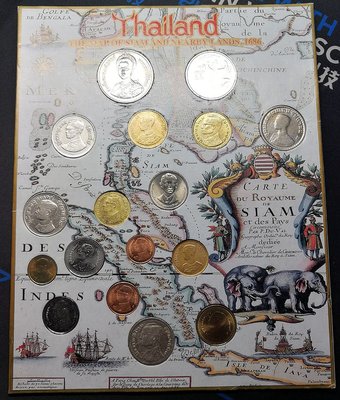 珍品收藏閣泰國 1950-90年代 流通硬幣紀念幣旅游套裝含17枚幣 流通品上品