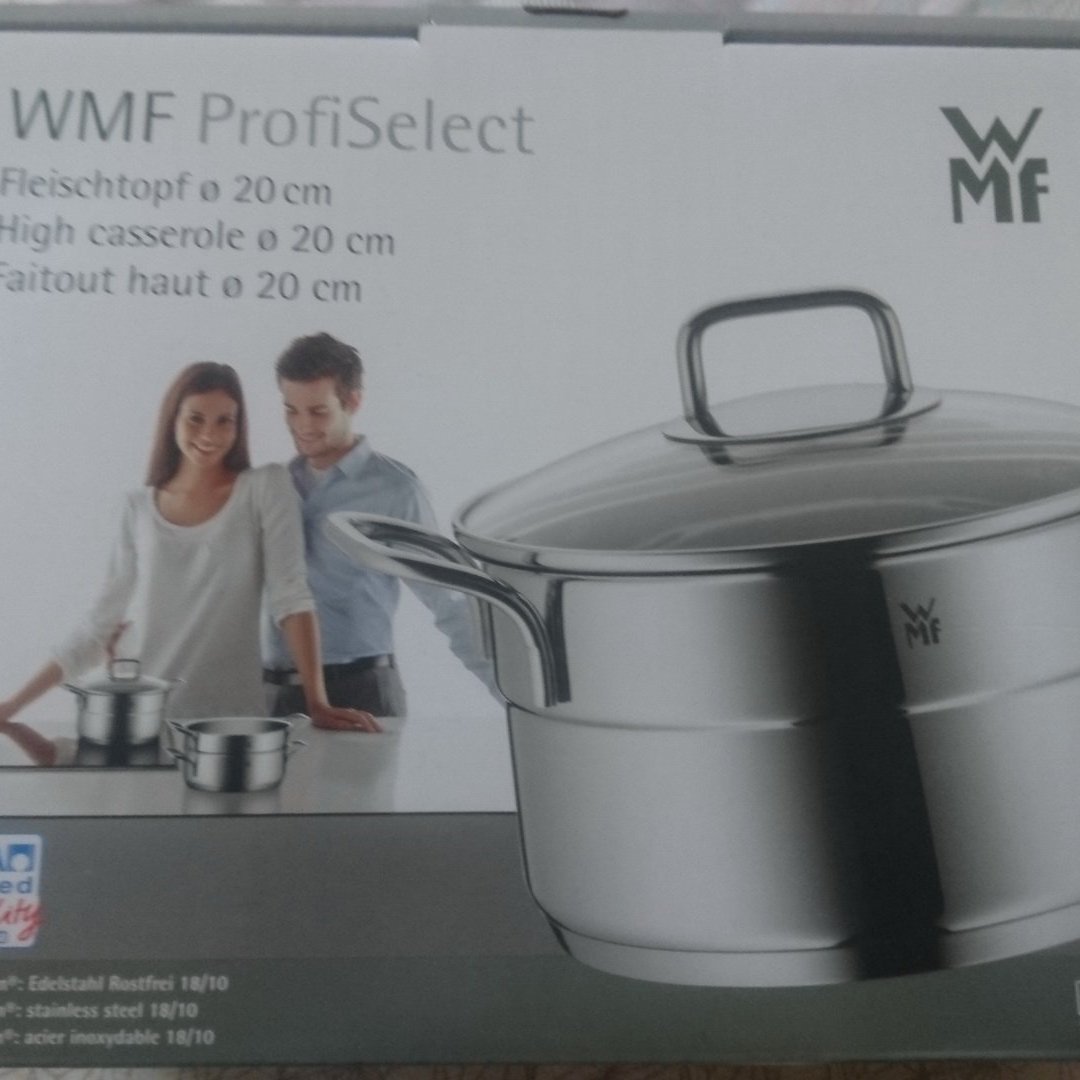 德國WMF ProfiSelect 可疊放高身湯鍋20cm 3.4L 3.4公升-全新