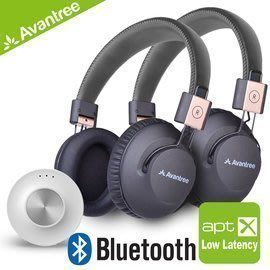Avantree Priva音樂藍牙一對二發射器+Audition Pro無線NFC耳罩式耳機 超低延遲