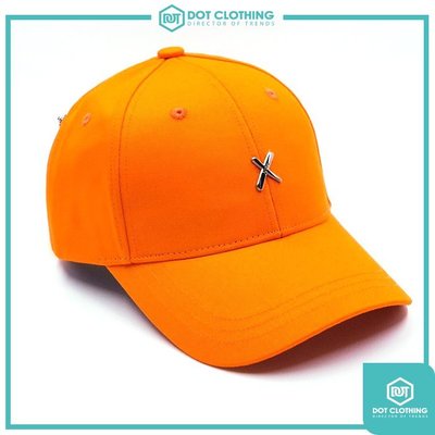 DOT聚點 XOTIC GEAR ZIPPER CAP 台灣自創品牌 復古 老帽 金屬 XX 雙拉鍊 長帶 4色 橘色