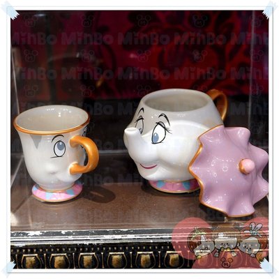 [全新正版現貨] 敏寶樂園! Tokyo Disney Land 東京迪士尼 美女與野獸 茶壺媽媽 陶瓷 馬克杯