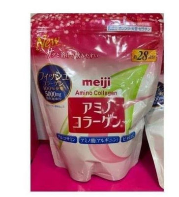 【正品代購】買3送1 日本 Meiji 明治膠原蛋白粉補充包28日份 現貨