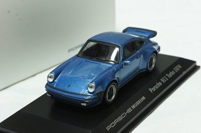 【特價現貨】保時捷博物館 1:43 Welly Porsche 911 Turbo 1974 藍色