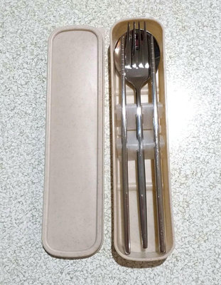 「三入一組」不鏽鋼 環保餐具組 湯匙 叉子 筷子 野餐 便當 西餐 中餐 餐具 廚具