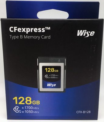 裕拓 Wise CFexpress Type B 128GB 記憶卡〔1700MB/s〕 CFX-B128 公司貨