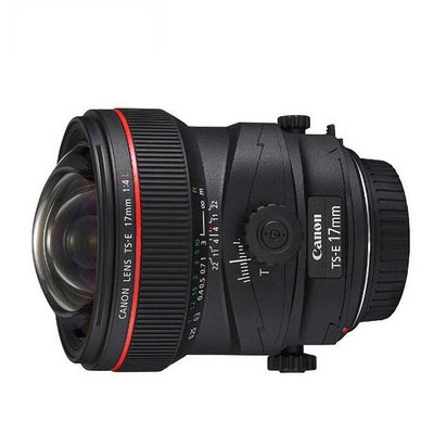 相機鏡頭【自營】佳能（Canon）TS-E 17mm f/4L 全畫幅單反相機移軸鏡頭
