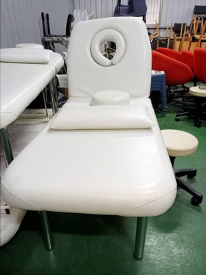 二手家具全省估價(集穎全新/二手家具)--簡約白色可升降指壓床 美容床 按摩床 診療床+椅 X-3040801