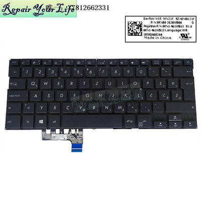 電腦零件適用于華碩 ASUS ?UX331UAL UX331FAL 筆記本內置鍵盤背光 WB筆電配件