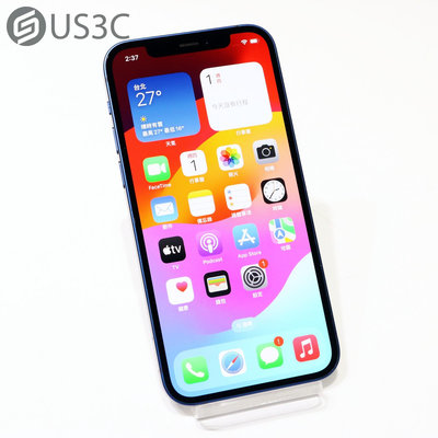 【US3C-青海店】台灣公司貨 Apple iPhone 12 64G 藍色 6.1吋 OLED Face ID 超廣角雙相機 5G手機 UCare保固6個月