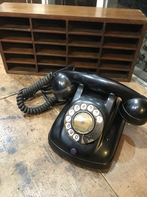 早期懷舊 老電話（59年製）銅撥盤【侘寂文學館】老電話 可接可打   藏家讓藏 A03