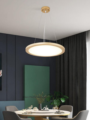 北歐簡約客廳燈后現代創意大氣藝術超薄圓形餐廳臥室房間led吊燈