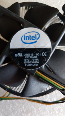 Intel D75716 Socket-775 2U Cooler 3-Pin  風扇