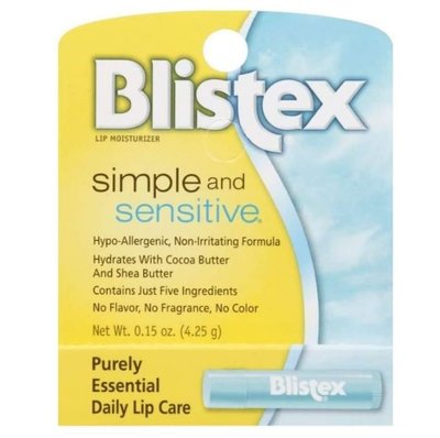 【蘇菲的美國小舖】美國Blistex 敏感溫和純淨護唇膏 4.25g