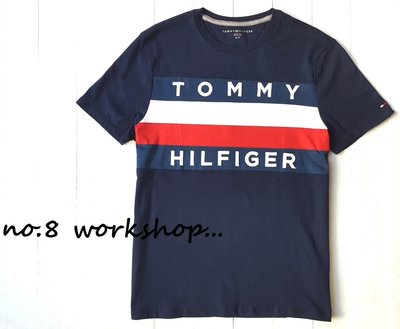☆【TH男生館】☆【TOMMY HILFIGER LOGO貼布短袖T恤】☆【TOM001T3】(S-M)